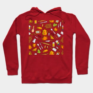 Cute Chef Kitchen Essentials Pattern Hoodie